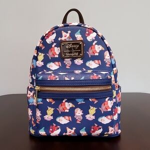 Loungefly Snow White and the Seven Dwarfs All Over Print (AOP) Mini Backpack